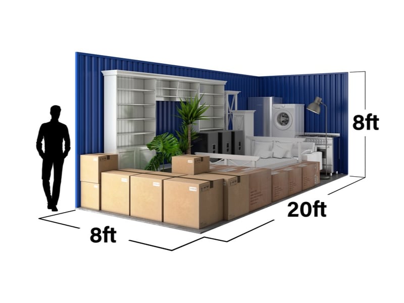 160 sq. ft storage container