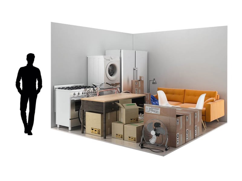 100 sq. ft storage unit