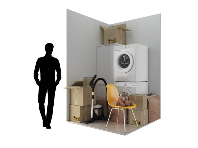 25 sq. ft storage unit