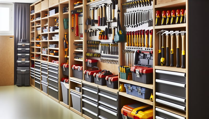 
      
        Organised Tool Storage Units
      
